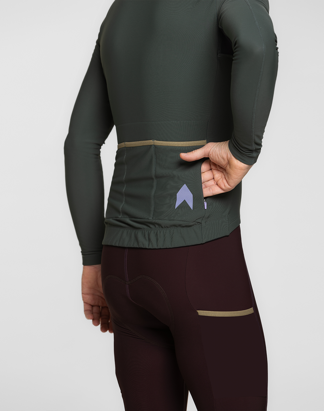 Men's Set Yourself Free Thermal Jersey — Ash Forest